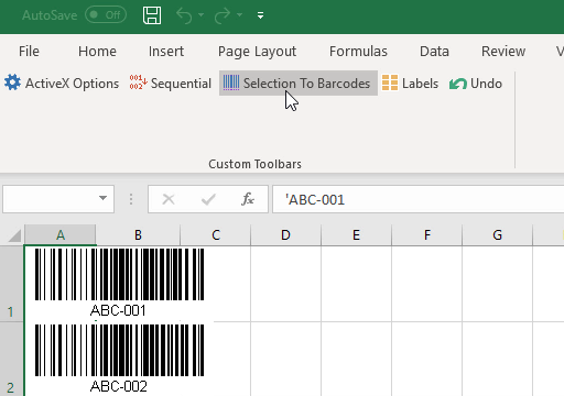 Activebarcode activex