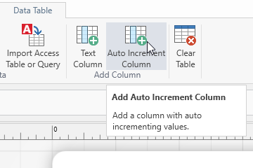 Add an Auto Increment column