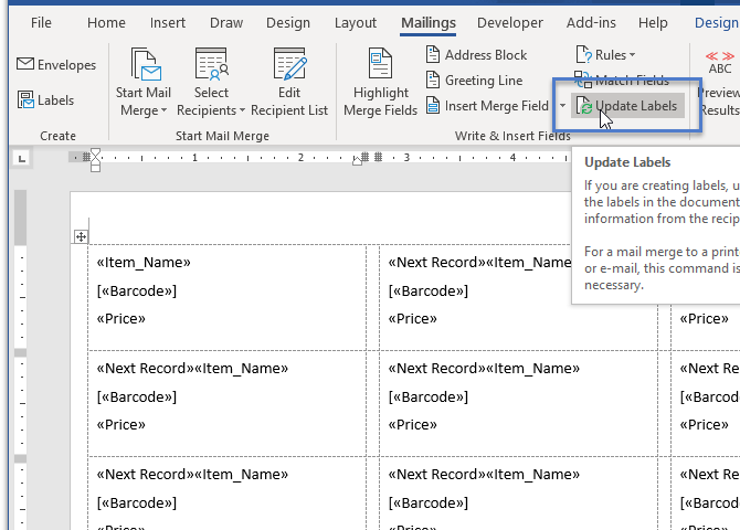 Barcode Labels in MS Word Mail Merge | BarCodeWiz