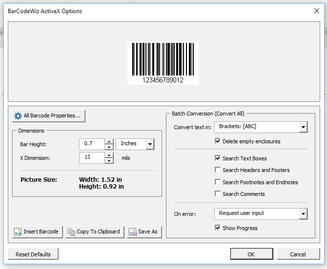 Barcodes In Ms Word Barcodewiz 9198