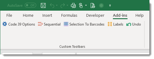 Install Code 39 Font Excel