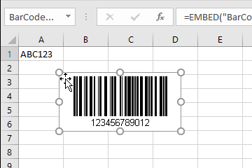 Create Dynamic Barcodes Using LinkedCell in Excel | BarCodeWiz