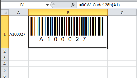 Code 128 Barcode Fonts Office Add-Ins | BarCodeWiz